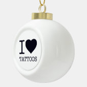 BOULE EN CÉRAMIQUE J'ADORE LES TATTOOS (Droite)