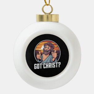 Boule En Céramique J'ai Buddy un Christ Noël Jésus Religieux