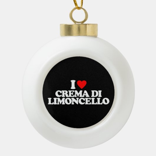BOULE EN CÉRAMIQUE J'AIME CREMA DI LIMONCELLO (Devant)