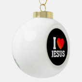 Boule En Céramique J'aime Jésus (Gauche)