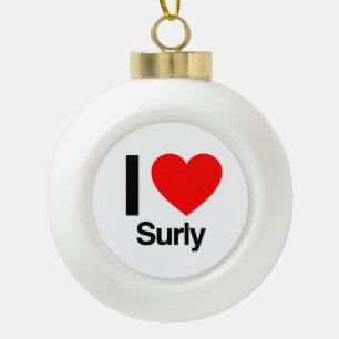 Boule En Céramique j'aime surly