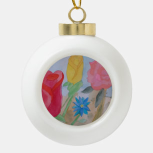 Boule En Céramique Jardin fleuri d'été