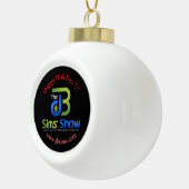 Boule En Céramique "JB Sims Show : Celebratory Holiday Orament" (Droite)