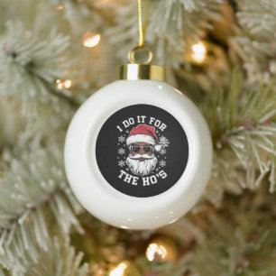 Boule En Céramique Je le fais pour les Hos Noël Santa africain 