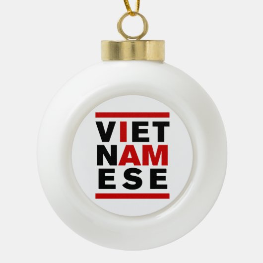 BOULE EN CÉRAMIQUE JE SUIS VIETNAMIEN (Devant)