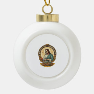 Boule En Céramique Jésus Balle De Yoga Complètement Dégonflée Humour