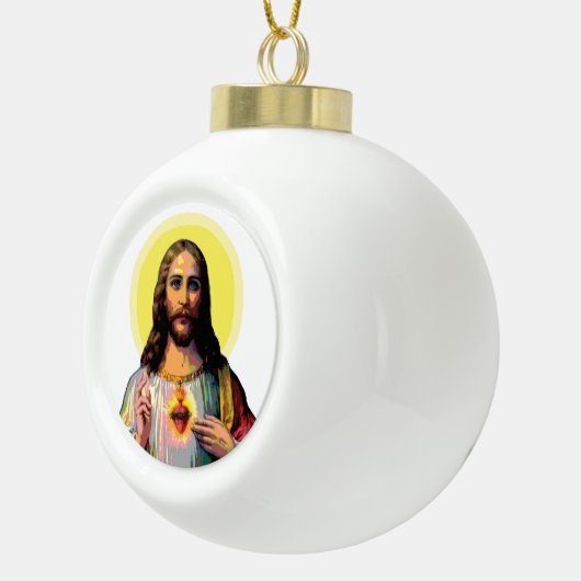 Boule En Céramique Jesus Christus en style pop art (Droite)