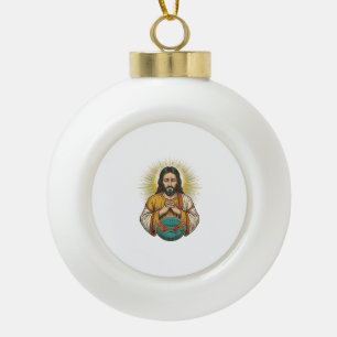 Boule En Céramique Jésus déçu Ballon de sport dégonflé Échec de gym