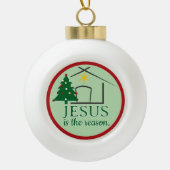 Boule En Céramique Jésus est basé sur la foi de la raison (Devant)