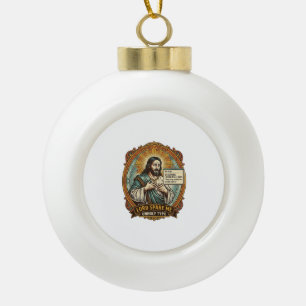 Boule En Céramique Jésus Mauvaise Message Autocorrect Patron Embarras