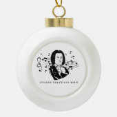 Boule En Céramique Johann Sebastian Bach Portrait / Bust avec notes (Devant)