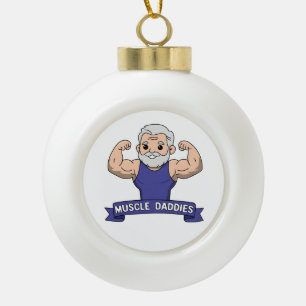 Boule En Céramique Joli Kawaii Muscle Daddy Barbu Bodybuilder