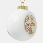 Boule En Céramique Joli Patchwork Floral Conception transparente (Gauche)
