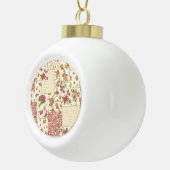 Boule En Céramique Joli Patchwork Floral Conception transparente (Droite)