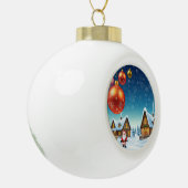 Boule En Céramique Jolie conception de Noël (Gauche)