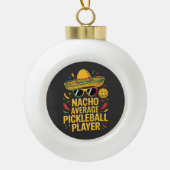 Boule En Céramique Joueur de pickleball moyen nacho (Devant)