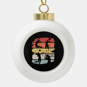 Boule En Céramique Joueur de volley-ball Rétro