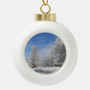 Boule En Céramique Jour de neige