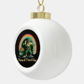Boule En Céramique Joyeuse Saint-Patrick Drôle Leprechaun (Droite)