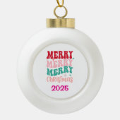 Boule En Céramique Joyeux Noël (Devant)