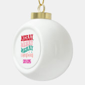 Boule En Céramique Joyeux Noël (Droite)