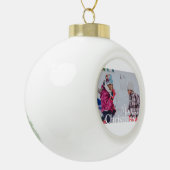 Boule En Céramique Joyeux Noël et ta photo (Gauche)