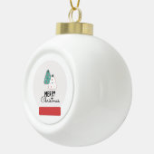 Boule En Céramique Joyeux Noël Globe des neiges Cookie (Droite)