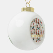 Boule En Céramique Joyeux Noël Nutcracker Holiday (Gauche)