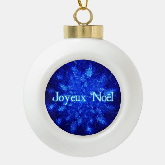 Boule En Céramique Joyeux Noel - Snowburst (Devant)