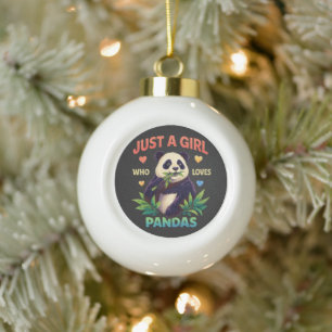 Boule En Céramique Juste une fille qui aime les pandas mignons