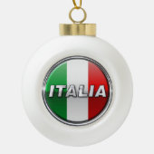 Boule En Céramique La Bandiera - le drapeau italien (Devant)