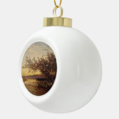 Boule En Céramique La Camargue, Coucher De Soleil - Félix Ziem (Droite)