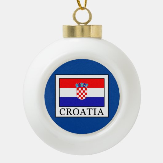 Boule En Céramique La Croatie (Devant)