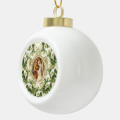 Boule En Céramique La Mariage religieuse Calla Lily Noël (Droite)