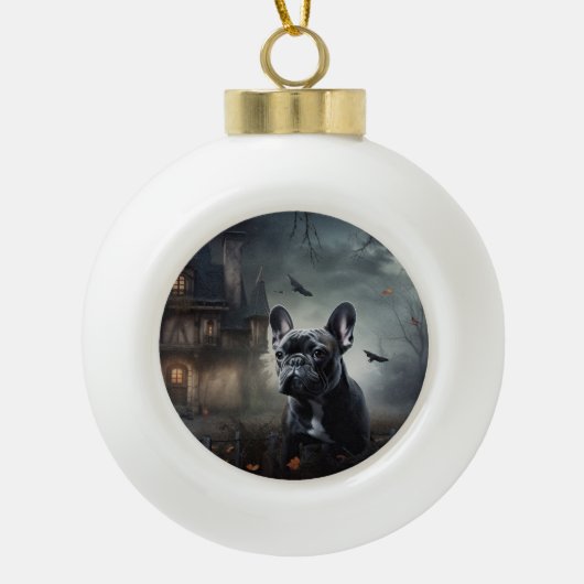 Boule En Céramique La peur de l'Halloween (Devant)