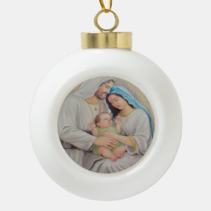 Boule En Céramique La Sainte Famille : Portrait de l'Amour Divin