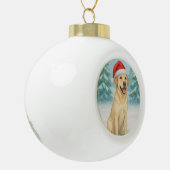 Boule En Céramique Labrador jaune (Gauche)