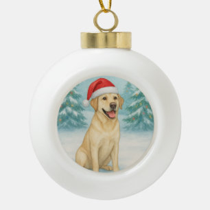Boule En Céramique Labrador jaune