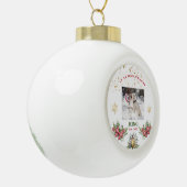 Boule En Céramique Lanterne en pin de Noël en souvenir d'amour (Gauche)