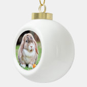 Boule En Céramique lapin à oreilles de lop mignon (Droite)