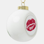 Boule En Céramique Le Baiser, Lèvres Rouges (Gauche)