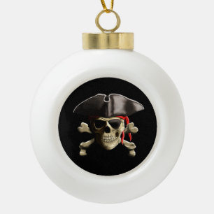 Boule En Céramique Le crâne de pirate de jolly roger