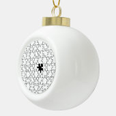 Boule En Céramique Le Motif de pièce de casse-tête manquant (Droite)