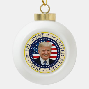 Boule En Céramique Le sceau du 47ème président Trump a gagné 2024