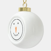 Boule En Céramique Le visage du bonhomme de neige (Droite)