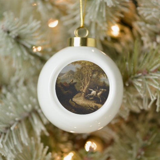 Boule En Céramique Légende du cavalier sans tête fantôme d'Halloween (Arbre)