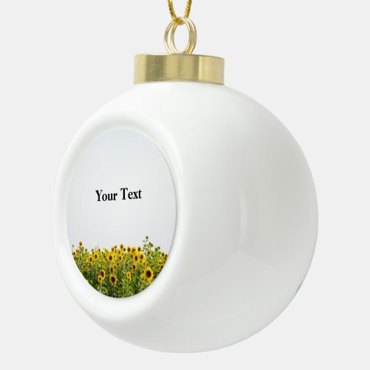 Boule En Céramique Les tournesols dans un champ (Droite)