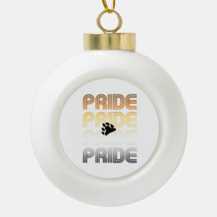 Boule En Céramique Lettres de design Motif rétro Paw Pride
