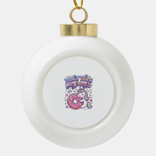 Boule En Céramique Licorne Donut Touche Mon Cadeau Magique Idée Autoc