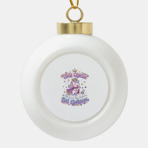 Boule En Céramique Licorne Petite Reine Grand Royaume Idée Cadeau Aut